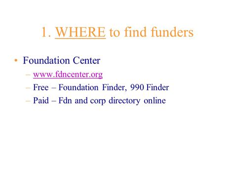 990 finder foundation center|foundation center free online directory.